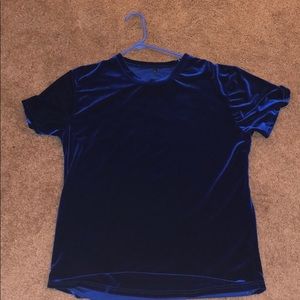 Cute Blue Velvet Top